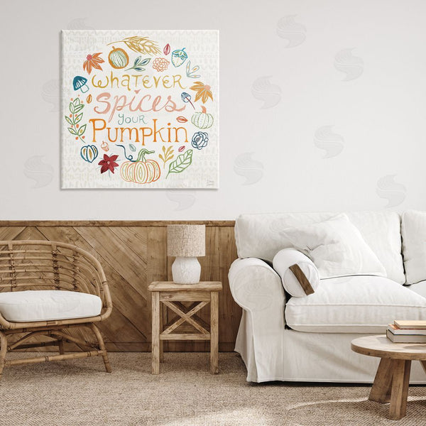 Stupell Industries Dina June | Funny Fall Spice Pumpkin