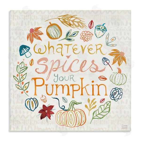 stupell industries Dina June | Funny Fall Spice Pumpkin