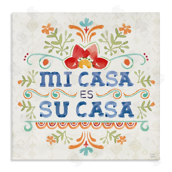 stupell industries Dina June | Su Casa Hogar Acogedor Wall Art