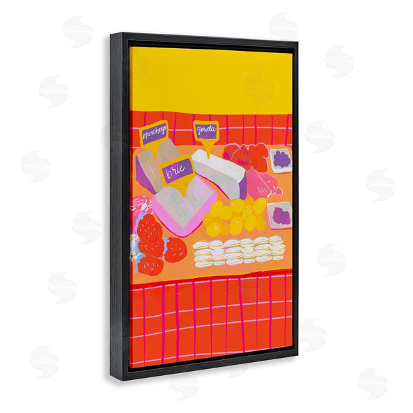 Stupell Industries Dina Riddle | Assorted Cheese Arrangement