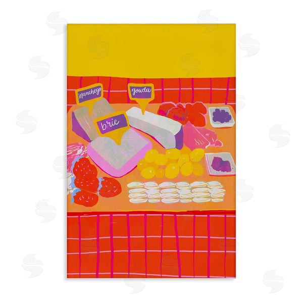 Stupell Industries Dina Riddle | Assorted Cheese Arrangement