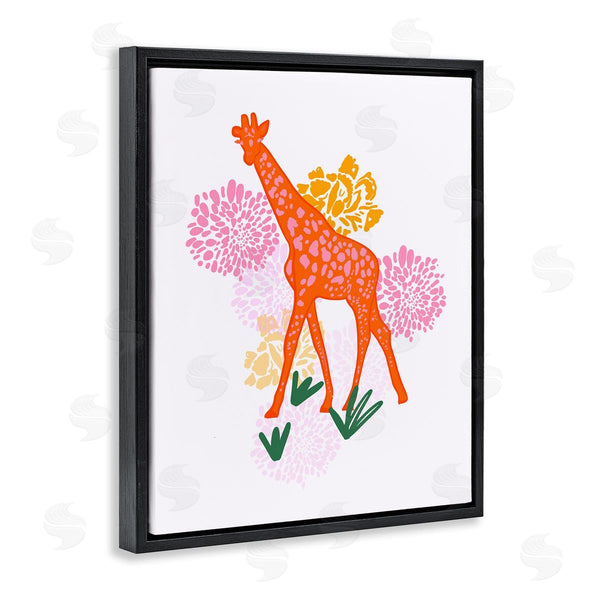 Stupell Industries Dina Riddle | Safari Giraffe Over Florals