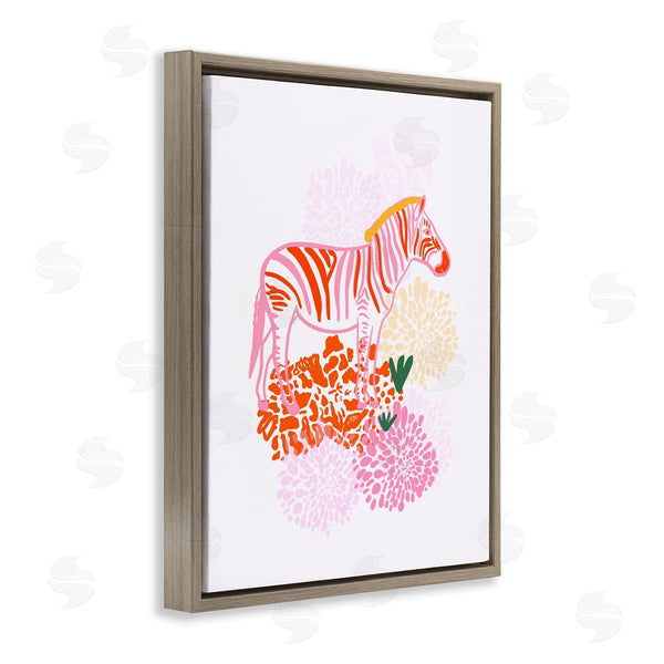 Stupell Industries Dina Riddle | Safari Zebra Over Florals