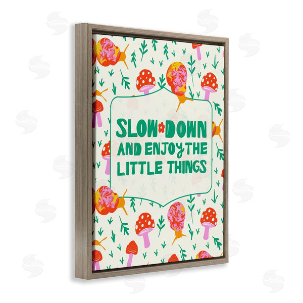 Stupell Industries Dina Riddle | Slow Down And Enjoy Snails