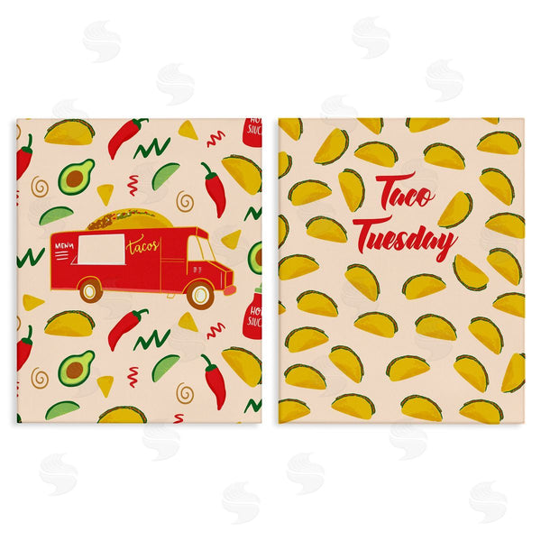 Stupell Industries Dina Riddle | Taco Tuesday And Truck Patterned