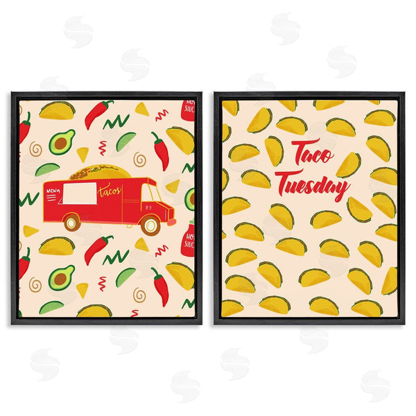 Stupell Industries Dina Riddle | Taco Tuesday And Truck Patterned