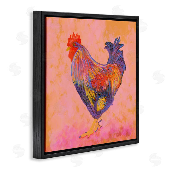 Stupell Industries Dina Riddle | Vibrant Hued Rooster