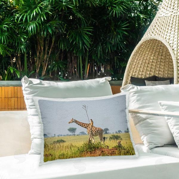 Stupell Industries Dirk Jan Steehouwer | Giraffe & Monkey Landscape