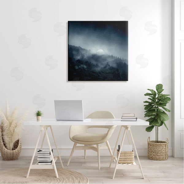 Stupell Industries Dirk Wustenhagen | Foggy Full Moon Night Sky Wall Art