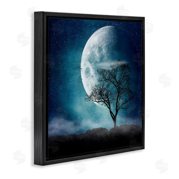 Stupell Industries Dirk Wustenhagen | Surreal Full Moon Tree Silhouette Wall Art