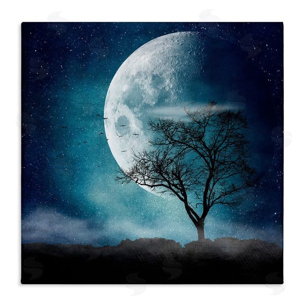 stupell industries Dirk Wustenhagen | Surreal Full Moon Tree Silhouette Wall Art