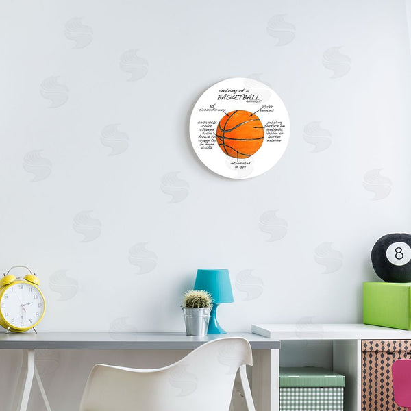 Stupell Industries Dishique | Basketball Sports Diagram Wall Art