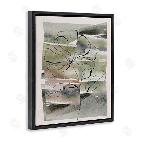 Stupell Industries Divisha Mehta | Abstract Flower On Green