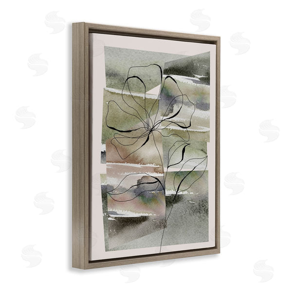 Stupell Industries Divisha Mehta | Abstract Flower On Green