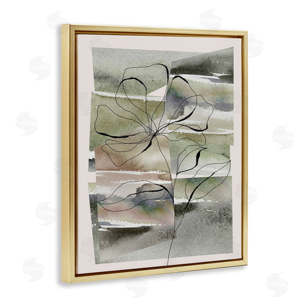 Stupell Industries Divisha Mehta | Abstract Flower On Green
