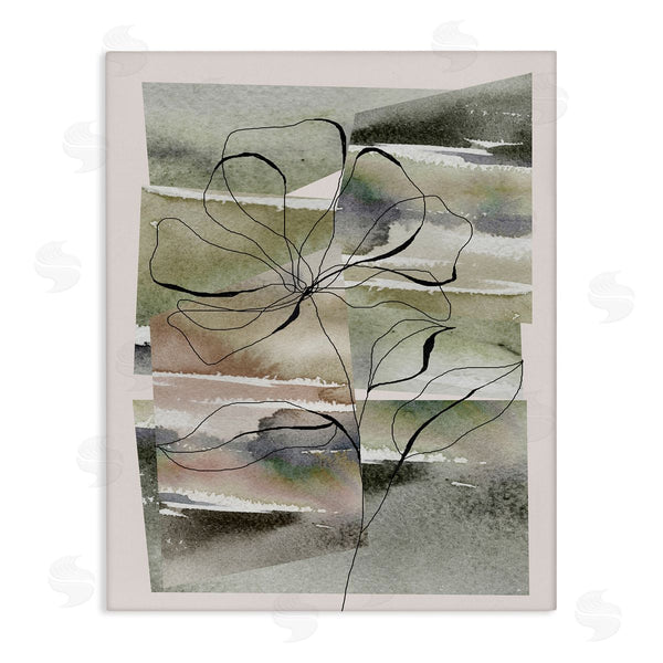 stupell industries Divisha Mehta | Abstract Flower on Green