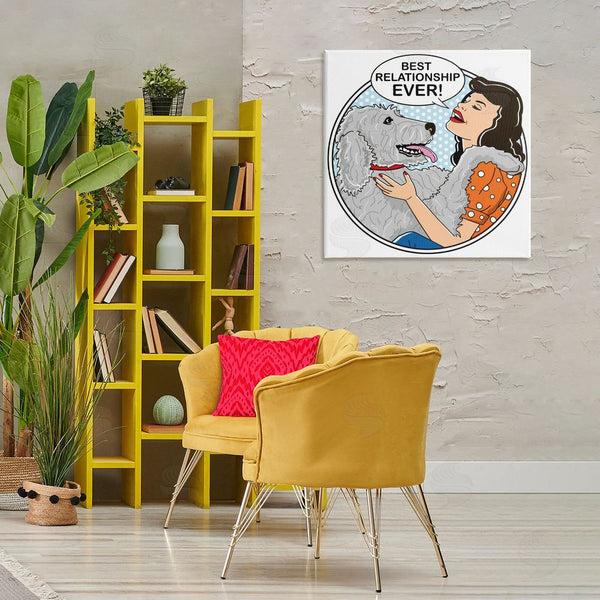 Stupell Industries Dog Is Good | Best Relationship Ever Dog Wall Art