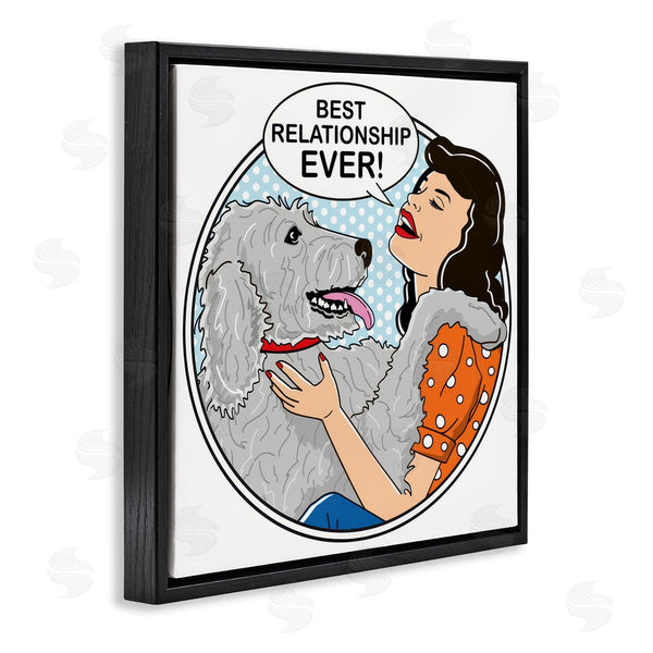 Stupell Industries Dog Is Good | Best Relationship Ever Dog Wall Art
