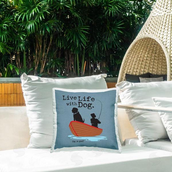 Stupell Industries Dog Is Good | Boat Life With Dog Printed Throw Pillow