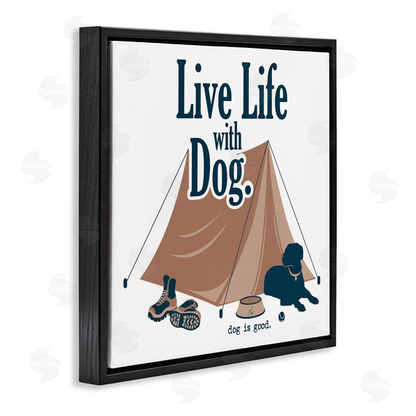 Stupell Industries Dog Is Good | Camping Life With Dog Wall Art