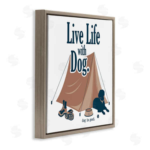 Stupell Industries Dog Is Good | Camping Life With Dog Wall Art