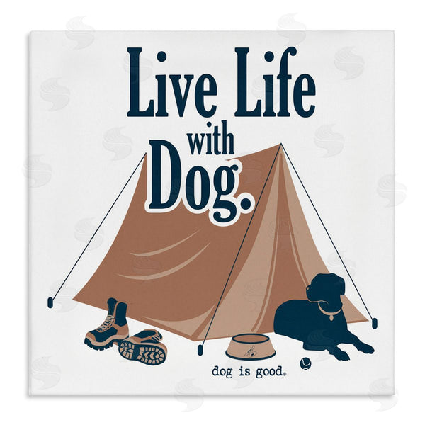 stupell industries Dog Is Good | Camping Life with Dog Wall Art
