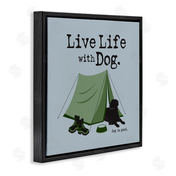Stupell Industries Dog Is Good | Camping With Dog Wall Art