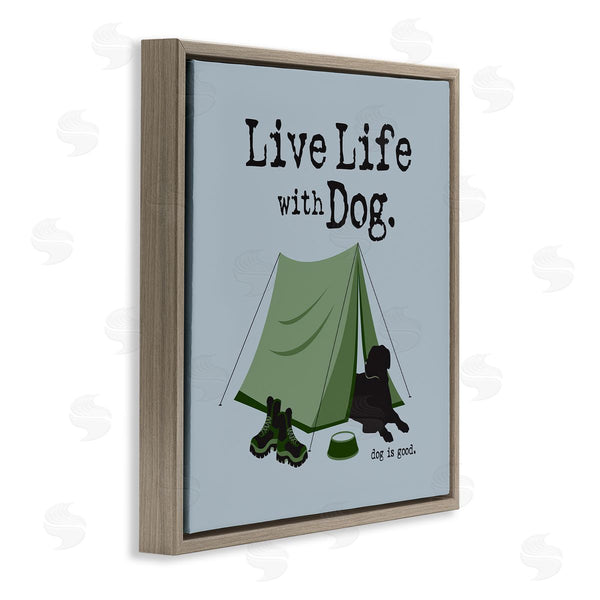 Stupell Industries Dog Is Good | Camping With Dog Wall Art