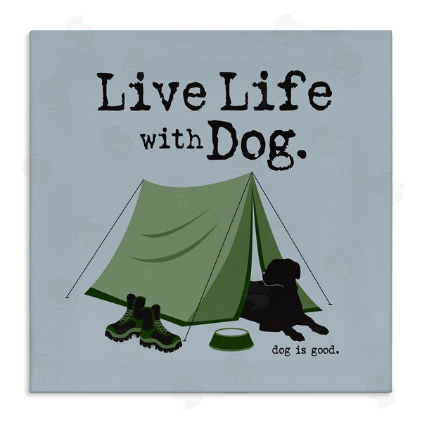 stupell industries Dog Is Good | Camping with Dog Wall Art