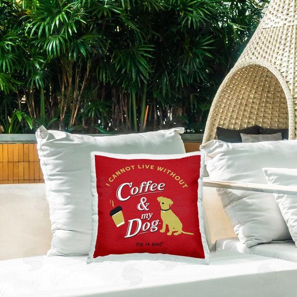 Stupell Industries Dog Is Good | Coffee & My Dog Printed Throw Pillow