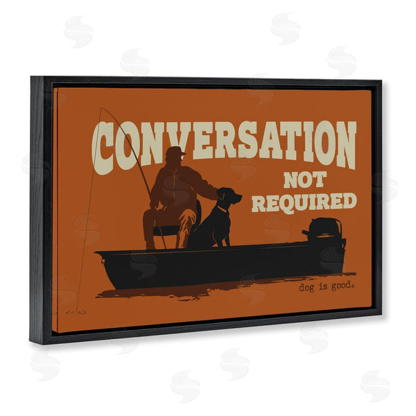 Stupell Industries Dog Is Good | Conversation Not Required Dog Wall Art