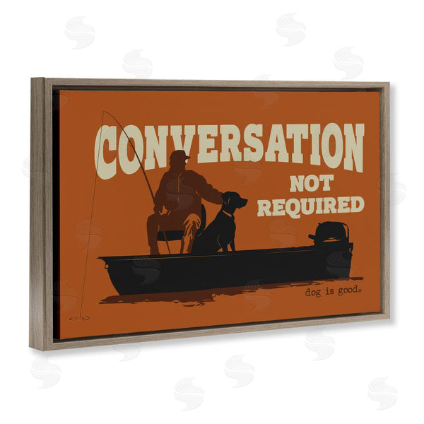 Stupell Industries Dog Is Good | Conversation Not Required Dog Wall Art