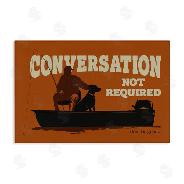 stupell industries Dog Is Good | Conversation Not Required Dog Wall Art