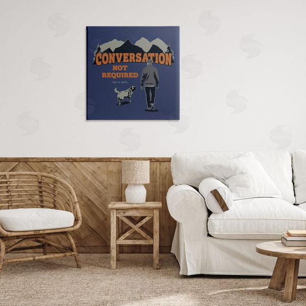 Stupell Industries Dog Is Good | Conversation Not Required Wall Art