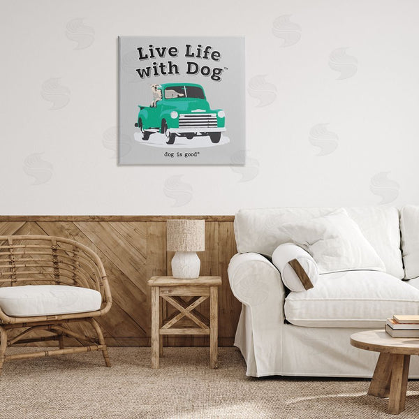 Stupell Industries Dog Is Good | Dog In Pickup Truck Wall Art