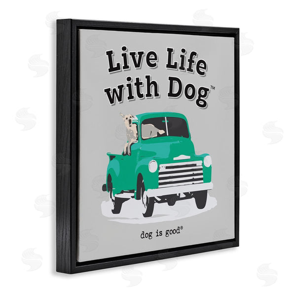 Stupell Industries Dog Is Good | Dog In Pickup Truck Wall Art