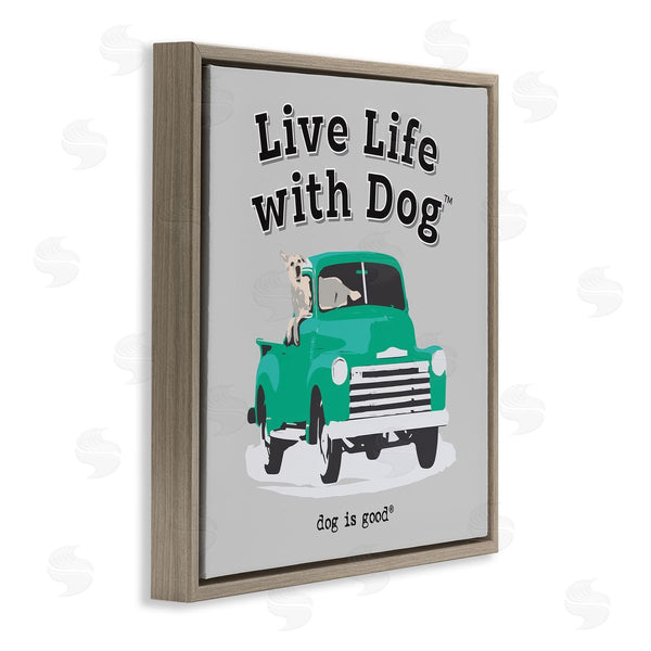 Stupell Industries Dog Is Good | Dog In Pickup Truck Wall Art