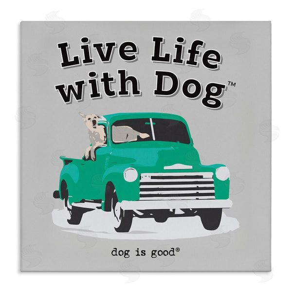 stupell industries Dog Is Good | Dog in Pickup Truck Wall Art