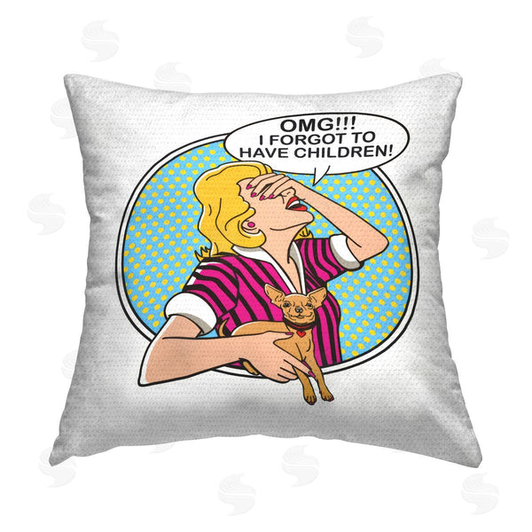 Stupell Industries Dog Is Good | Forgot To Have Children Printed Throw Pillow