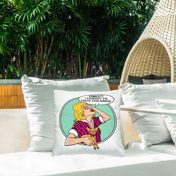 Stupell Industries Dog Is Good | Forgot To Have Children Printed Throw Pillow