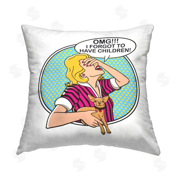 stupell industries Dog Is Good | Forgot To Have Children Printed Throw Pillow
