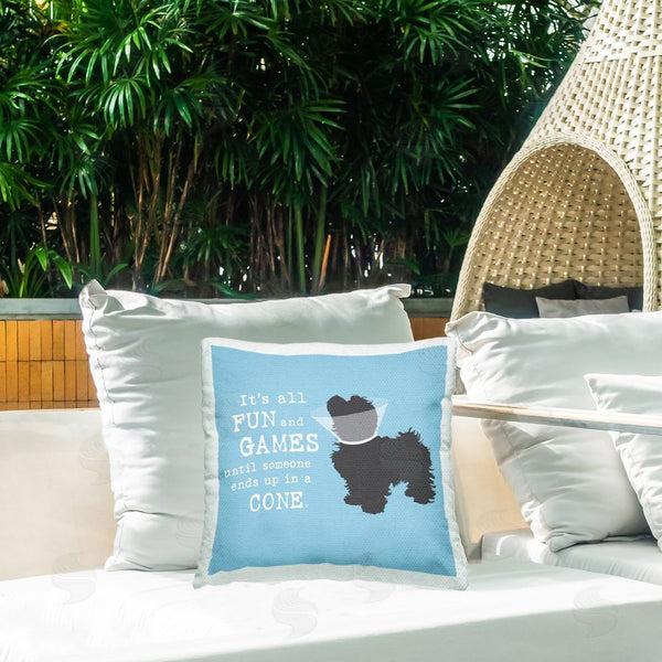 Stupell Industries Dog Is Good | Funny Fun & Games Dog Printed Throw Pillow