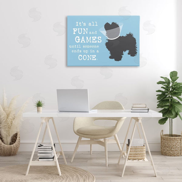Stupell Industries Dog Is Good | Funny Fun & Games Dog Wall Art
