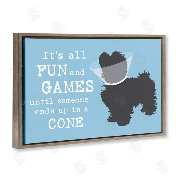 Stupell Industries Dog Is Good | Funny Fun & Games Dog Wall Art
