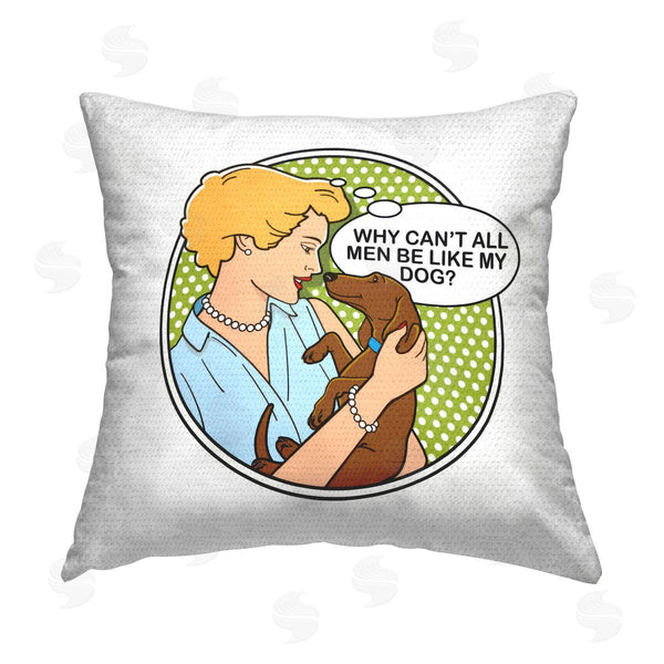 Stupell Industries Dog Is Good | Funny Men & Dogs Printed Throw Pillow