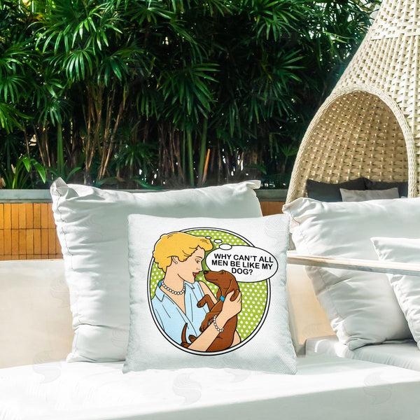 Stupell Industries Dog Is Good | Funny Men & Dogs Printed Throw Pillow