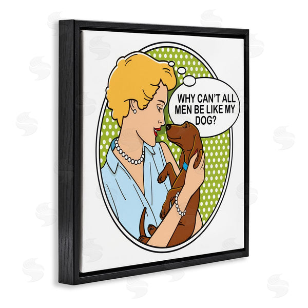Stupell Industries Dog Is Good | Funny Men & Dogs Wall Art