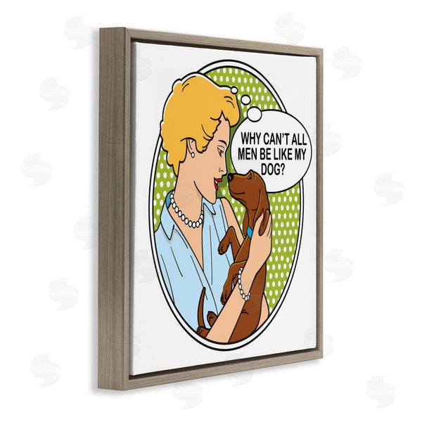 Stupell Industries Dog Is Good | Funny Men & Dogs Wall Art
