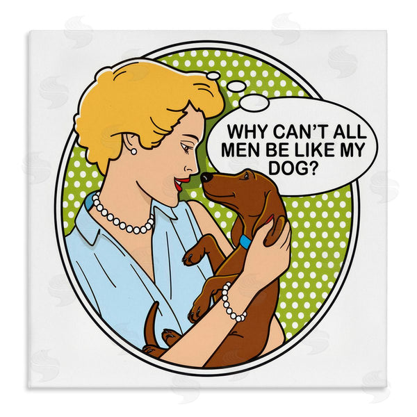 stupell industries Dog Is Good | Funny Men & Dogs Wall Art