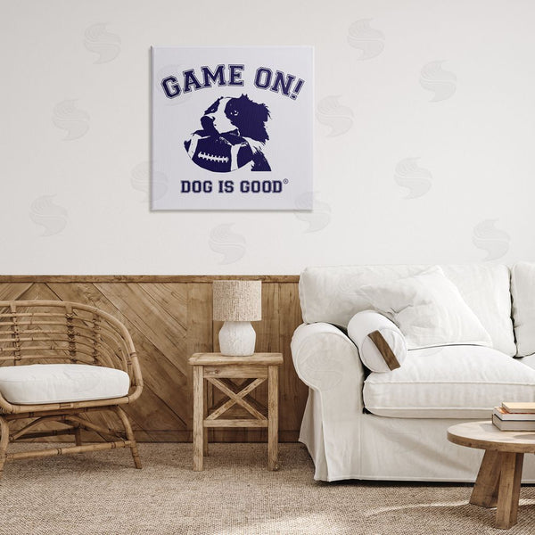 Stupell Industries Dog Is Good | Game On Dog & Football Wall Art